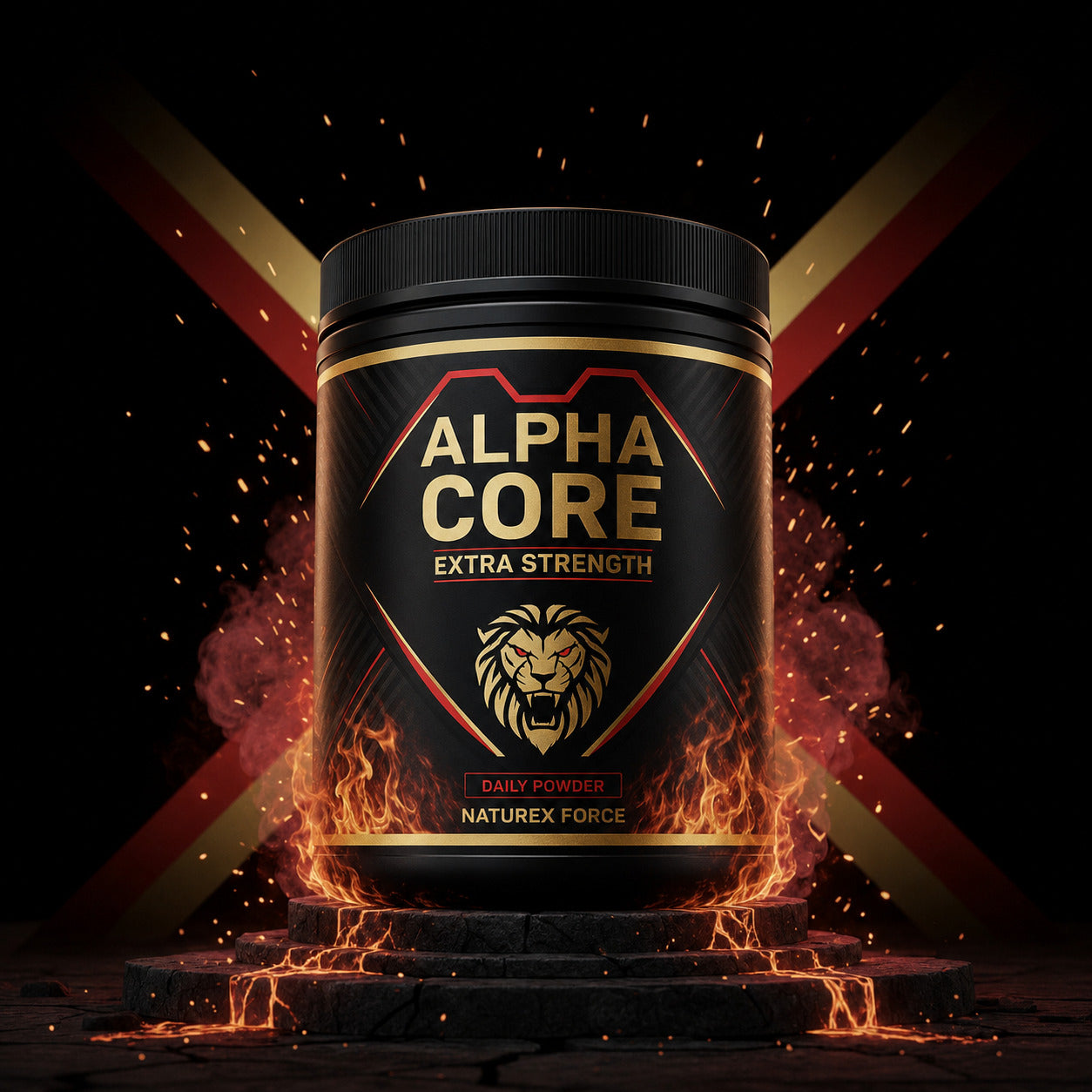 Alpha Core Extra Strength daily powder tub